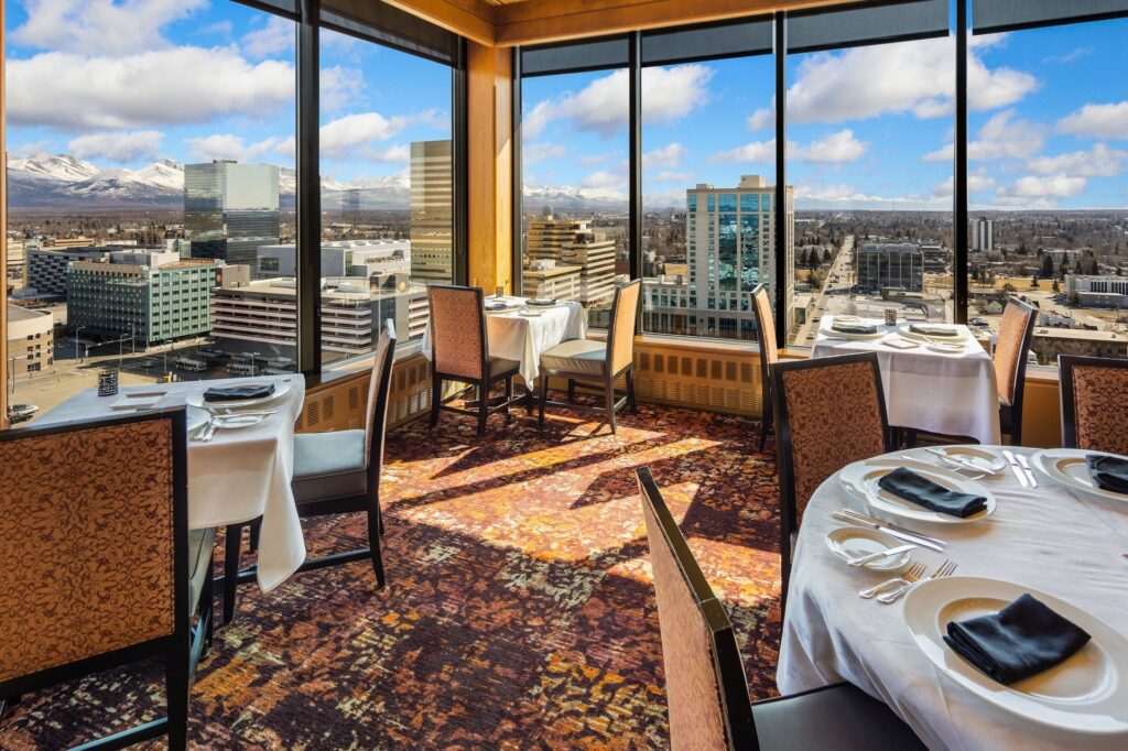 Crow's Nest restaurant in Anchorage, Alaska