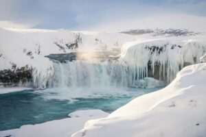 Chasing Frozen Waterfalls Near Anchorage This Winter