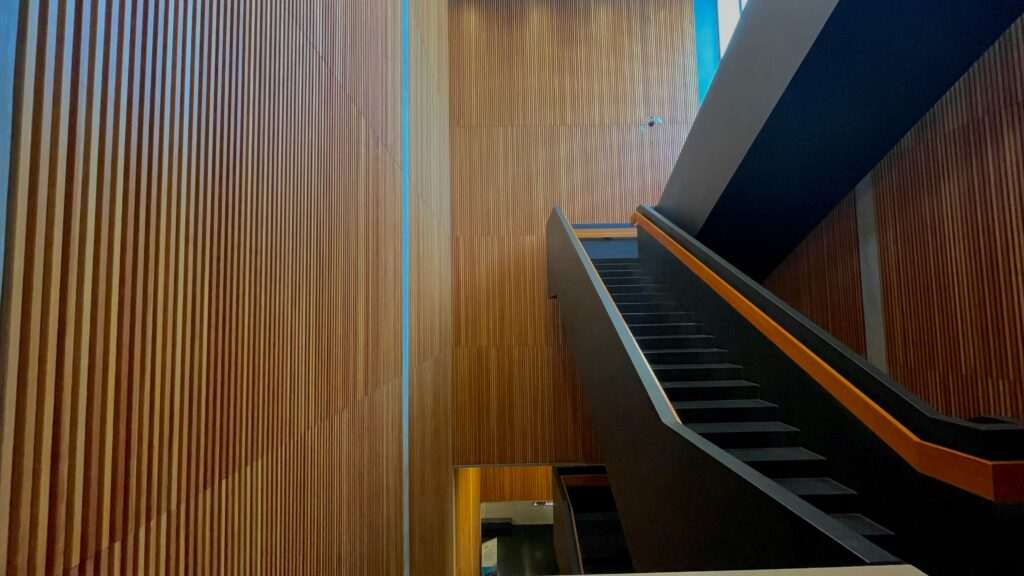 Stairwell at the Anchorage Museum in Anchorage, Alaska